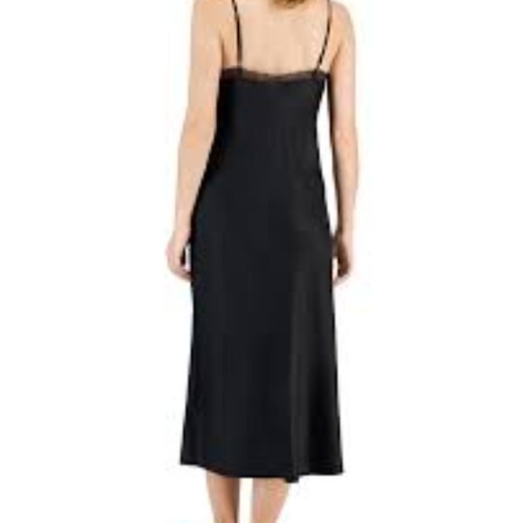 I.N.C. International Concepts Women's Lace-Trim Satin Nightgown, Size XS - Picture 3 of 3